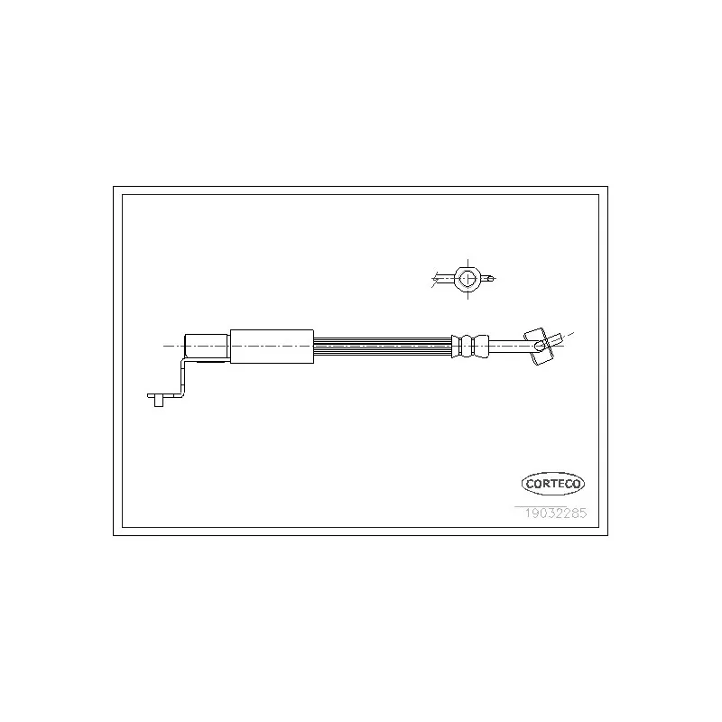 Flexible de frein avant gauche CORTECO 19032285