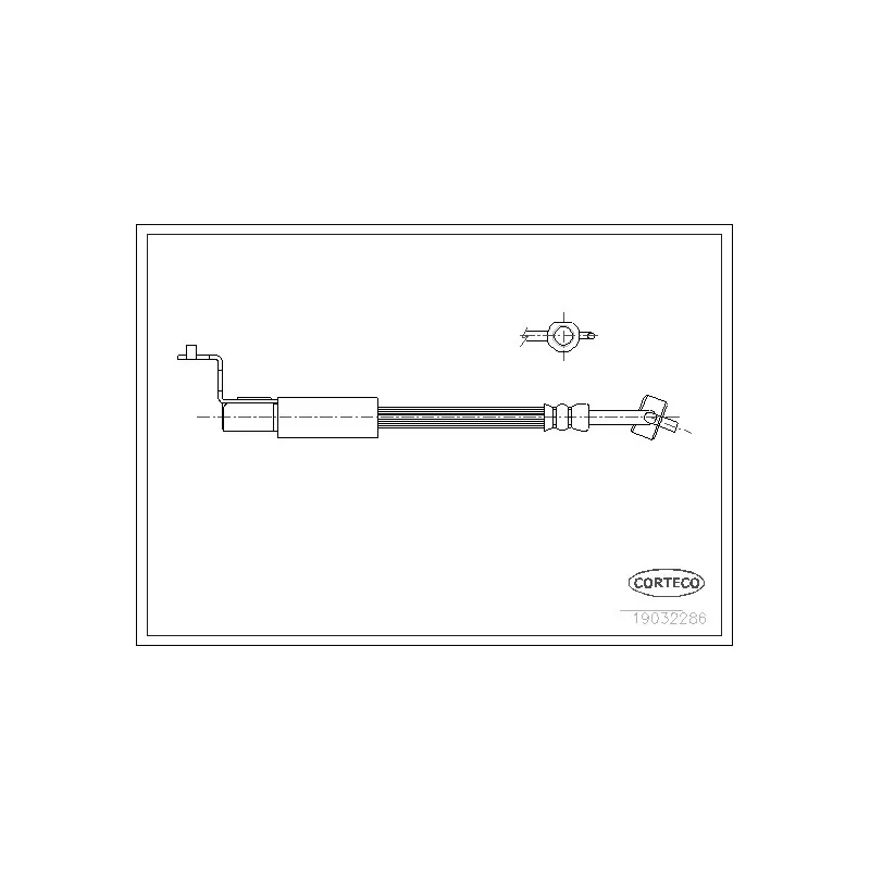 Flexible de frein avant droit CORTECO 19032286