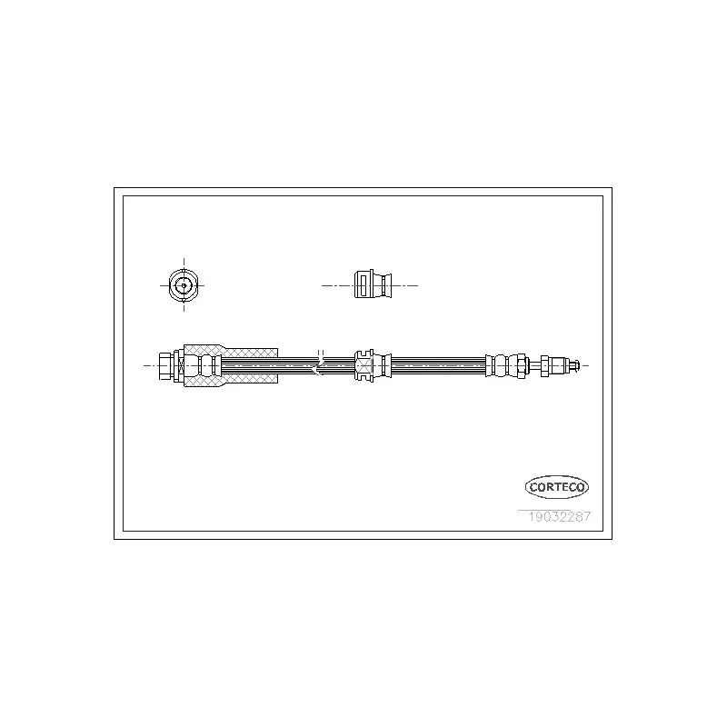 Flexible de frein CORTECO 19032287