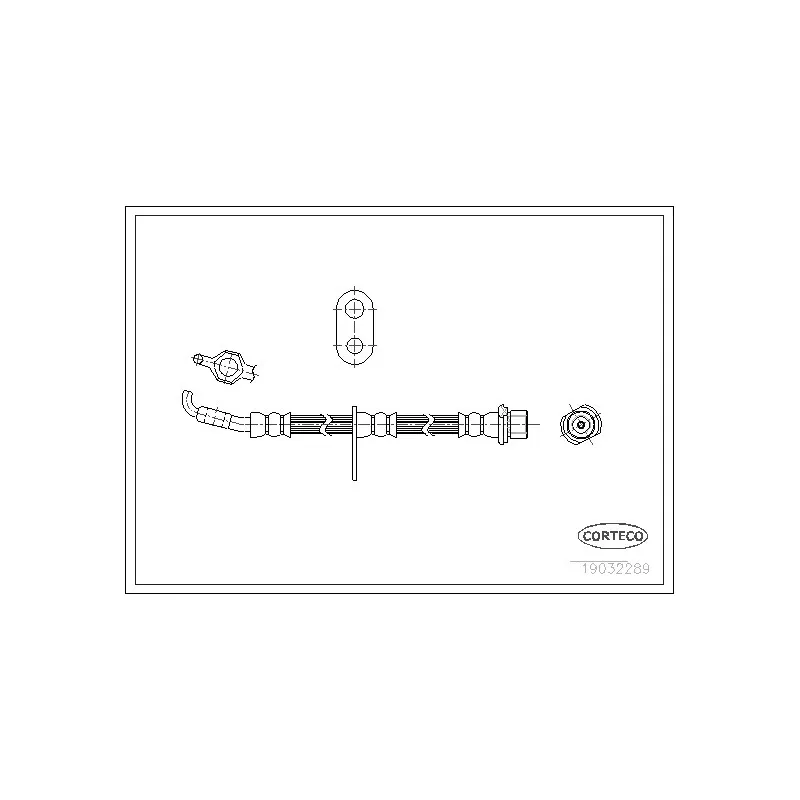 Flexible de frein avant gauche CORTECO 19032289