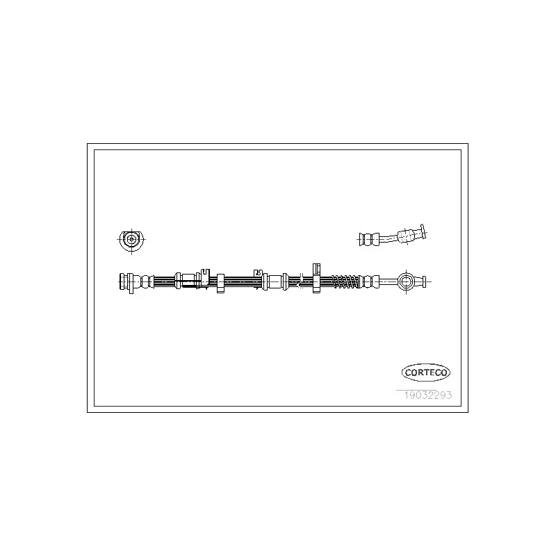 Flexible de frein avant droit CORTECO 19032293