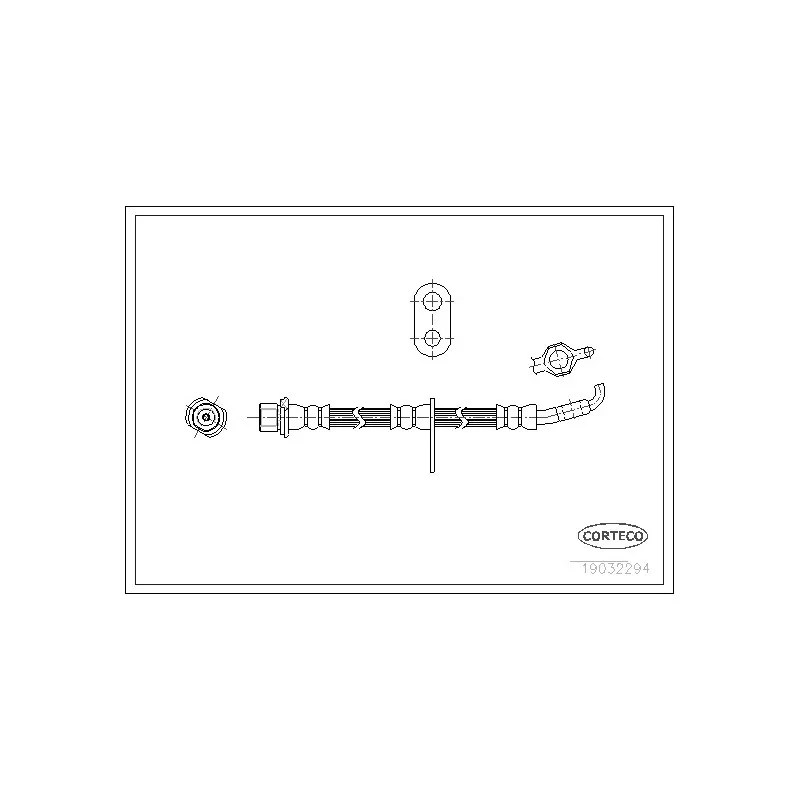 Flexible de frein avant droit CORTECO 19032294