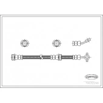 Flexible de frein CORTECO 19032299