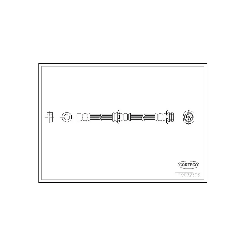 Flexible de frein CORTECO 19032308