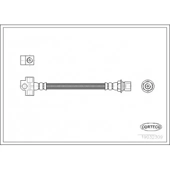 Flexible de frein CORTECO 19032309