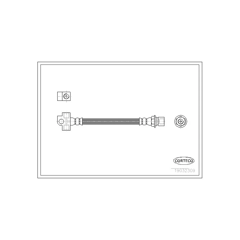 Flexible de frein CORTECO 19032309