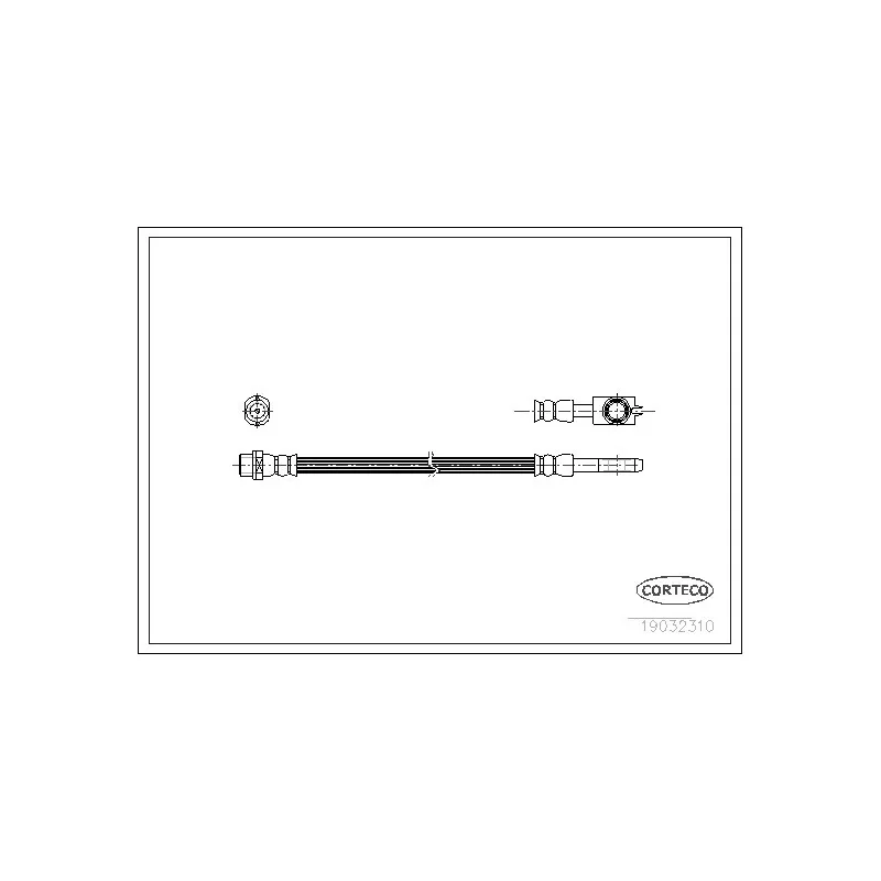 Flexible de frein CORTECO 19032310