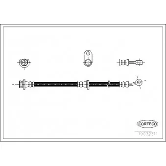 Flexible de frein CORTECO 19032311