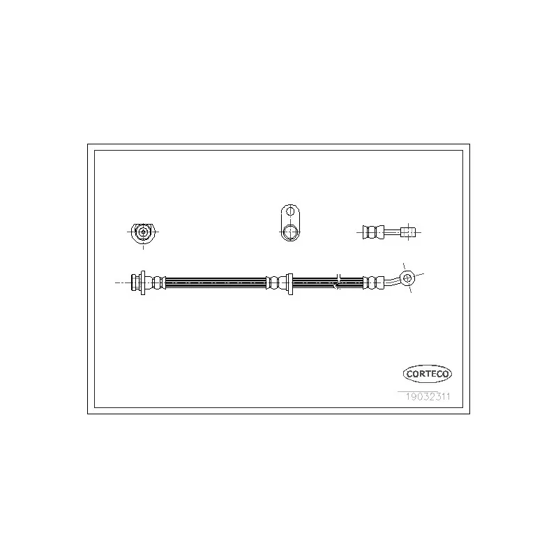 Flexible de frein CORTECO 19032311