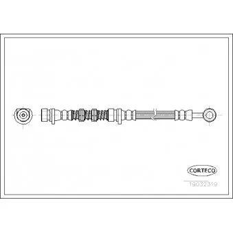 Flexible de frein CORTECO 19032319