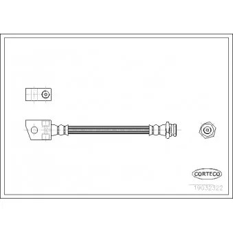 Flexible de frein CORTECO 19032322