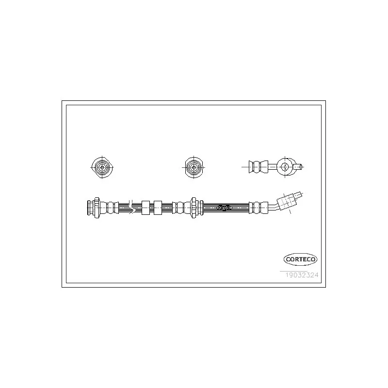 Flexible de frein avant gauche CORTECO 19032324