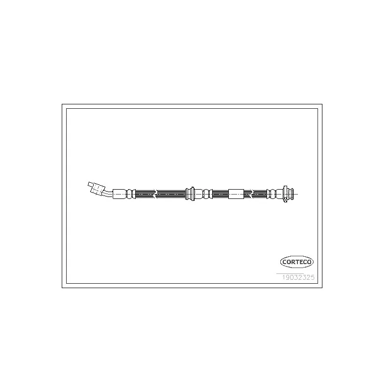 Flexible de frein avant droit CORTECO 19032325