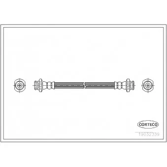 Flexible de frein avant gauche CORTECO 19032339