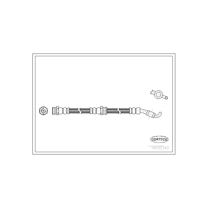 Flexible de frein CORTECO 19032342