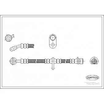 Flexible de frein avant droit CORTECO