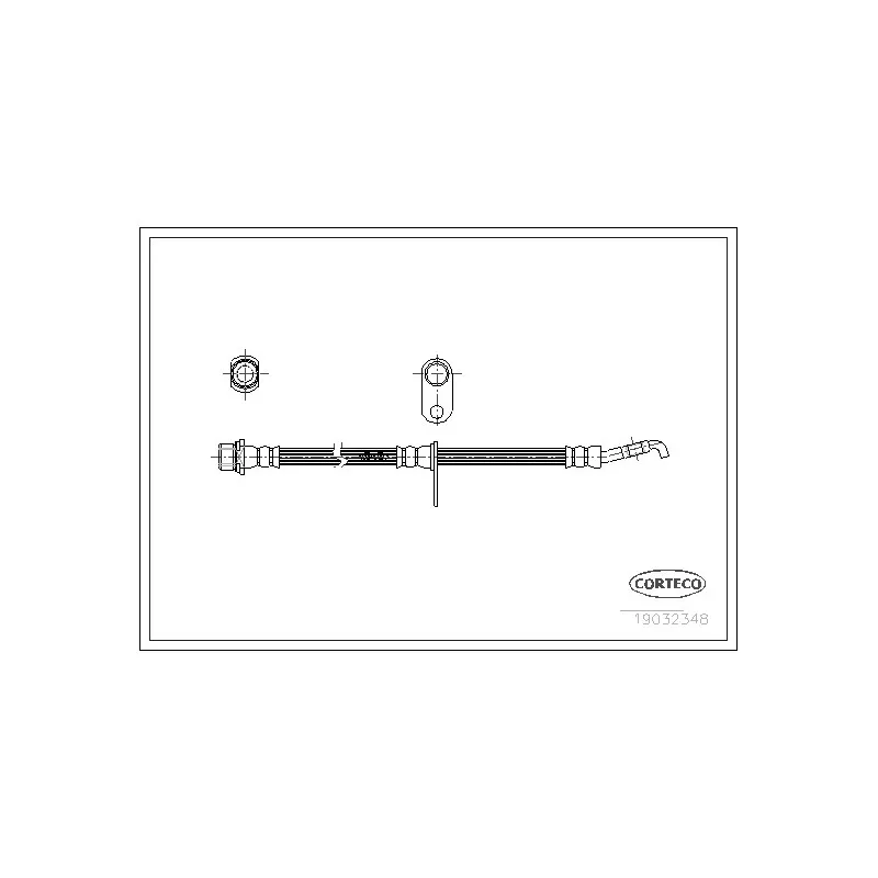 Flexible de frein CORTECO 19032348