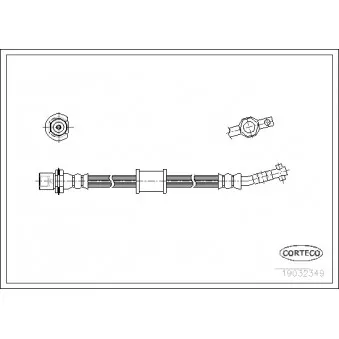 Flexible de frein CORTECO 19032349