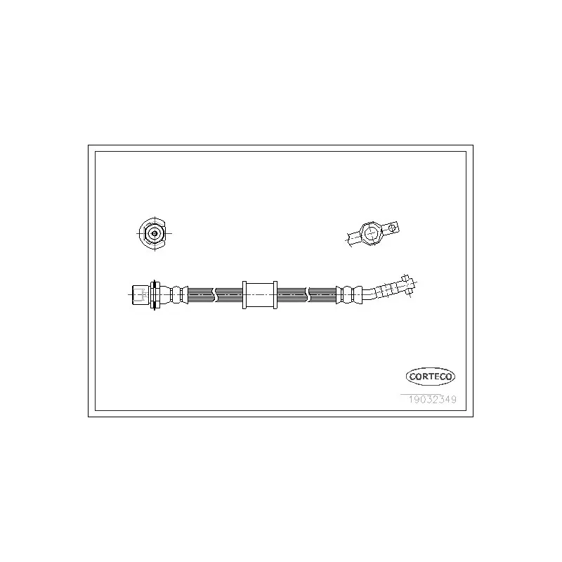Flexible de frein CORTECO 19032349