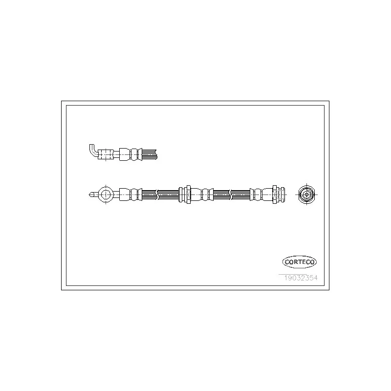 Flexible de frein CORTECO 19032354