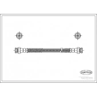 Flexible de frein CORTECO 19032355
