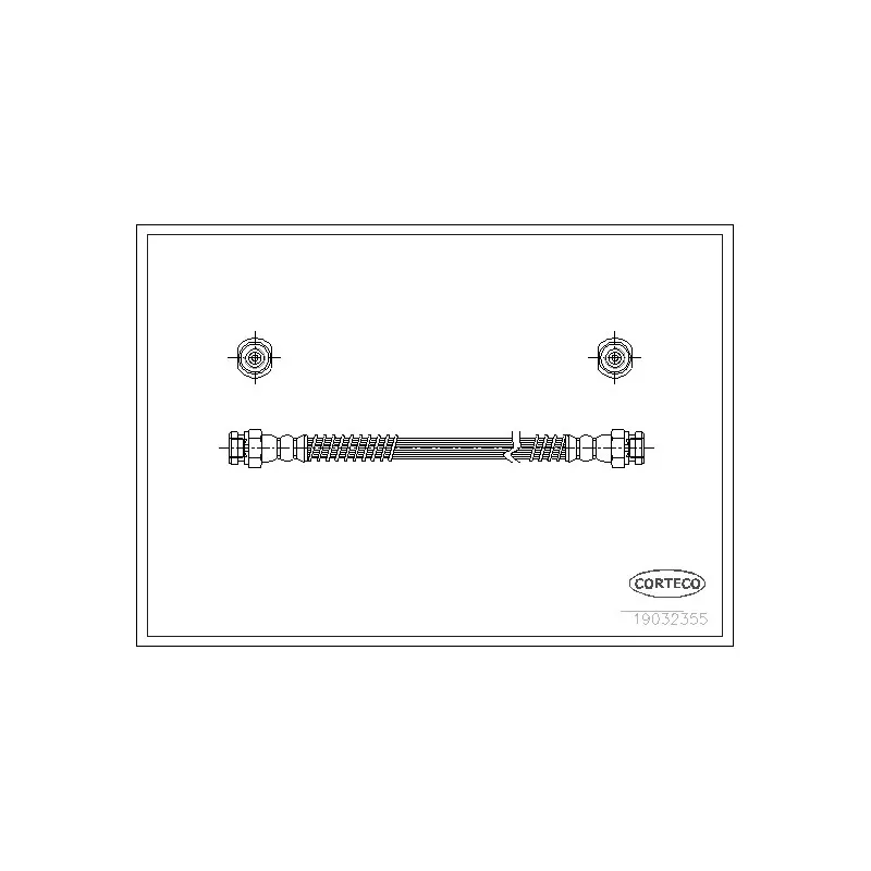 Flexible de frein CORTECO 19032355