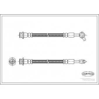 Flexible de frein avant gauche CORTECO 19032358