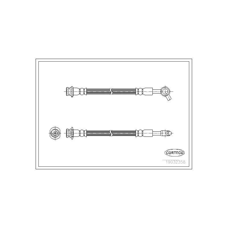 Flexible de frein avant gauche CORTECO 19032358