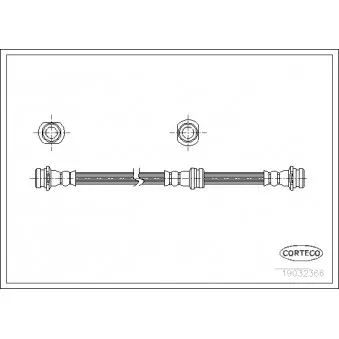 Flexible de frein CORTECO 19032366
