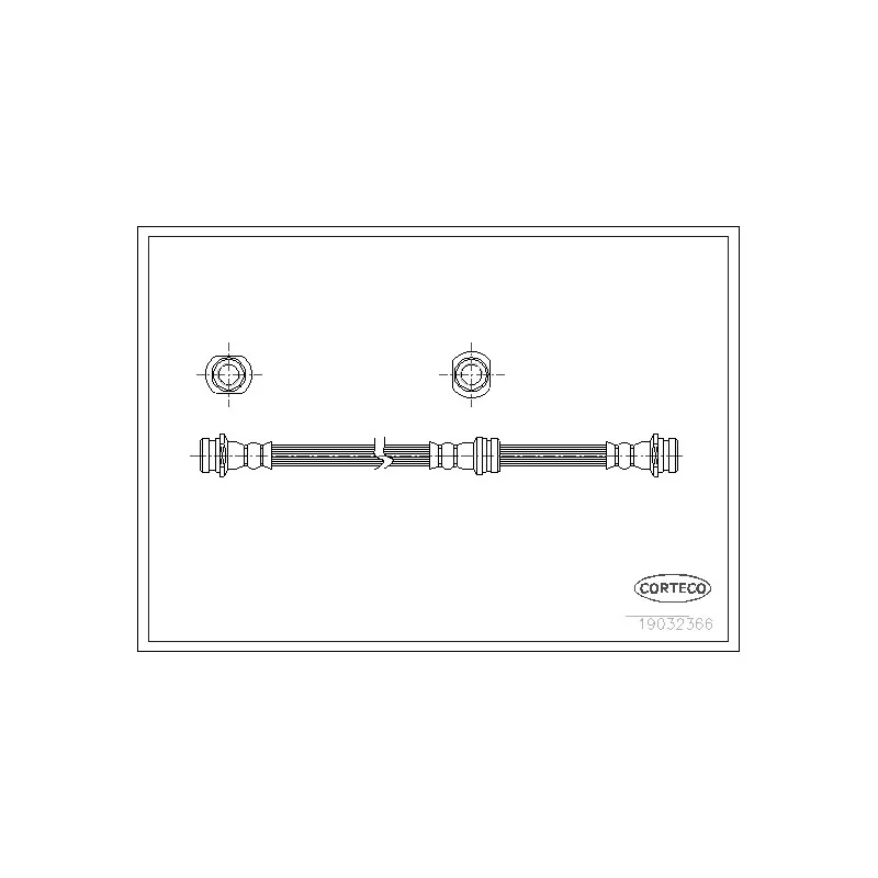 Flexible de frein CORTECO 19032366