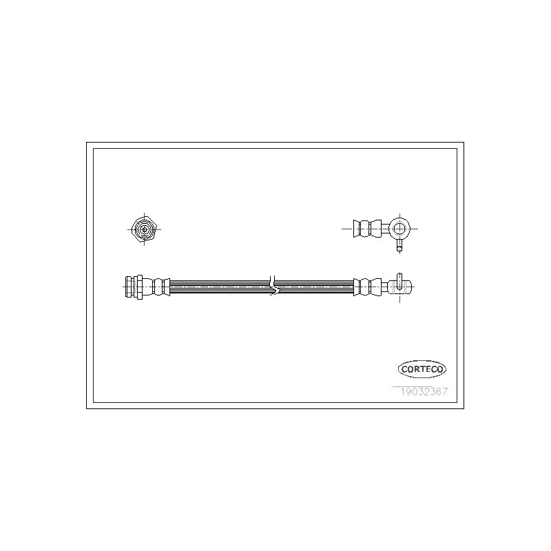 Flexible de frein avant gauche CORTECO 19032367