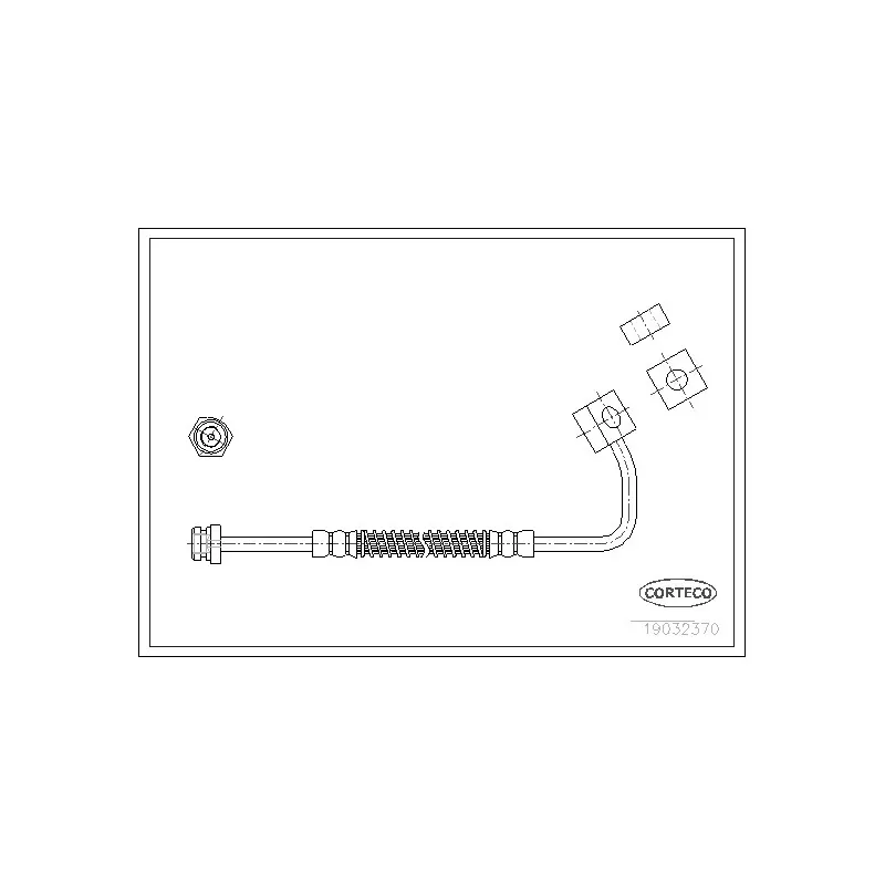 Flexible de frein avant gauche CORTECO 19032370