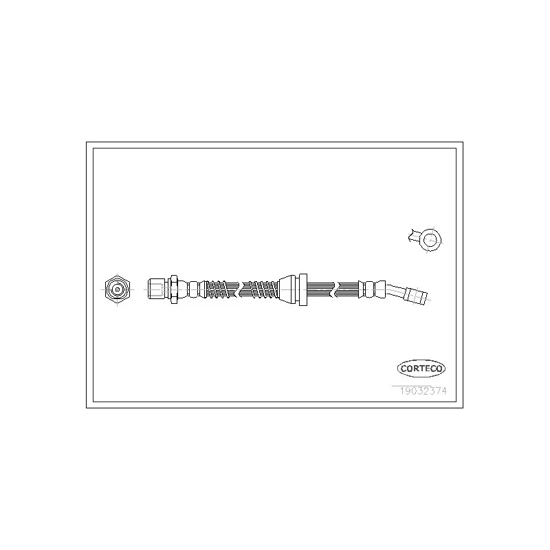 Flexible de frein CORTECO 19032374