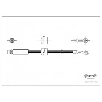 Flexible de frein avant gauche CORTECO 19032379