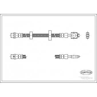 Flexible de frein CORTECO 19032414