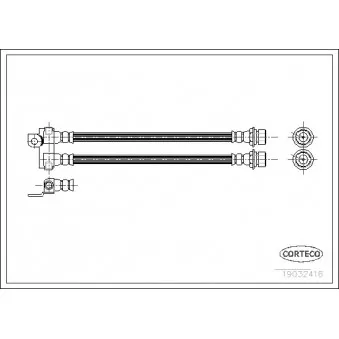 Flexible de frein CORTECO 19032416