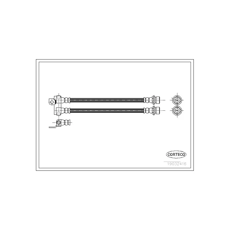 Flexible de frein CORTECO 19032416