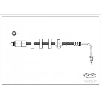 Flexible de frein CORTECO 19032427
