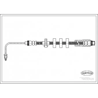 Flexible de frein CORTECO 19032428