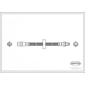 Flexible de frein CORTECO 19032433