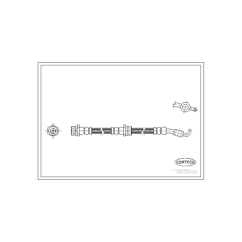 Flexible de frein CORTECO 19032434