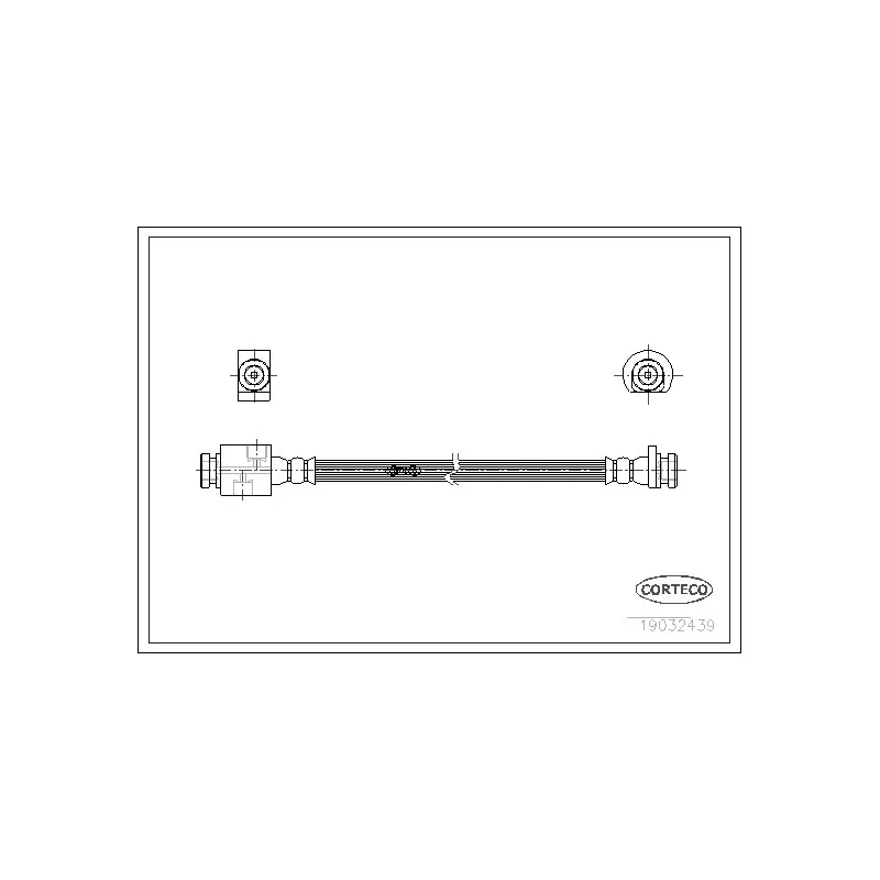 Flexible de frein CORTECO 19032439