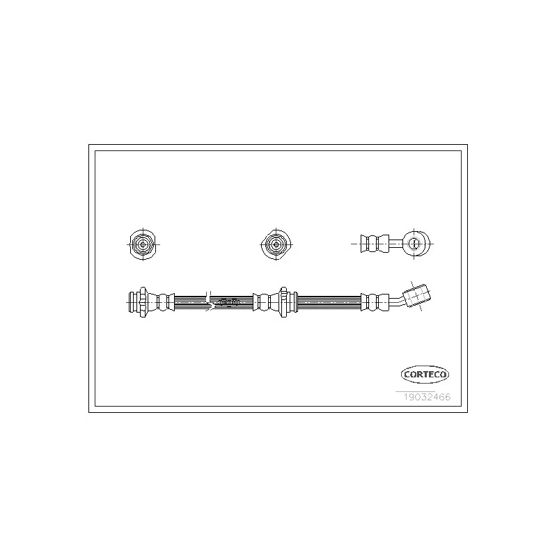 Flexible de frein CORTECO 19032466