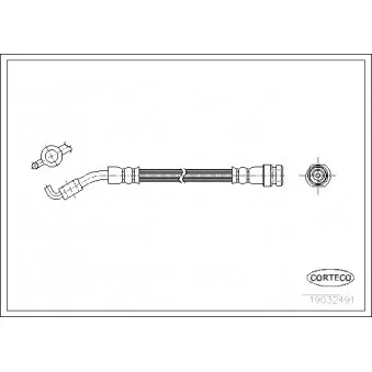 Flexible de frein CORTECO 19032491