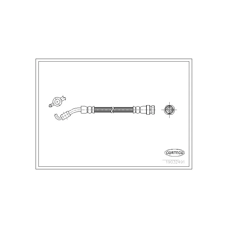 Flexible de frein CORTECO 19032491