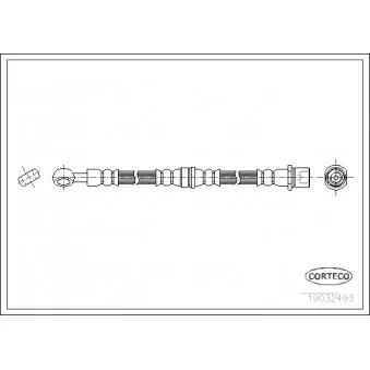 Flexible de frein CORTECO 19032493