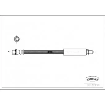 Flexible de frein CORTECO 19032496