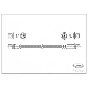 Flexible de frein CORTECO 19032505