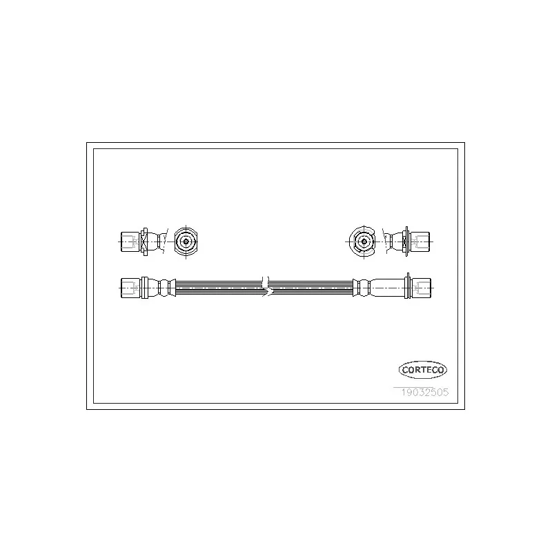 Flexible de frein CORTECO 19032505