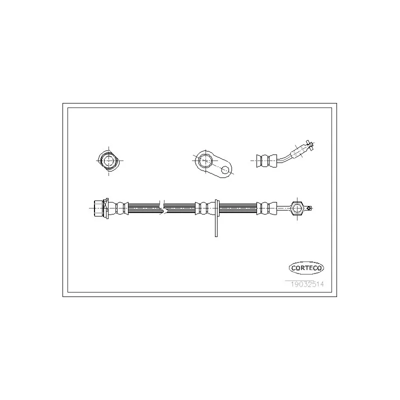 Flexible de frein CORTECO 19032514